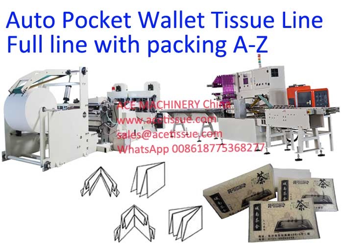 Automatic Wallet Tissue Machine Transfer to Packing