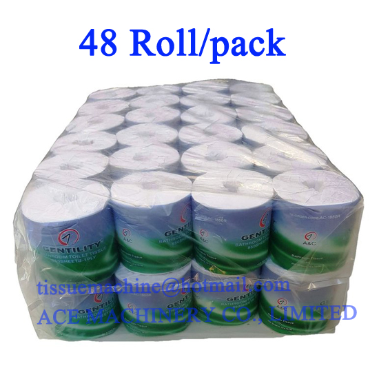 36 toilet rolls wrapping machine