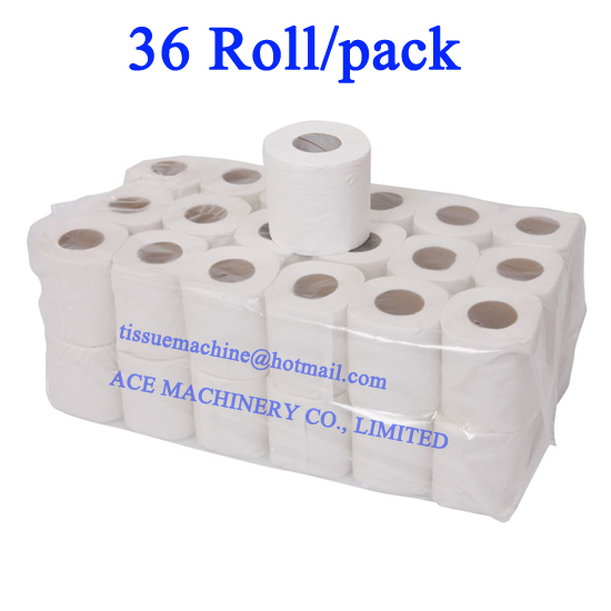 bath tissue roll wrapping machine