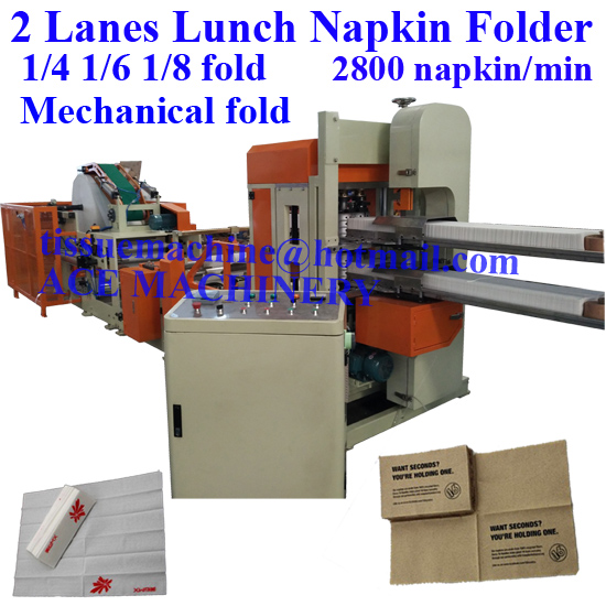 4000 pieces per minute Super High Speed Lunch Table Paper Napkin Machine from Taiwan China