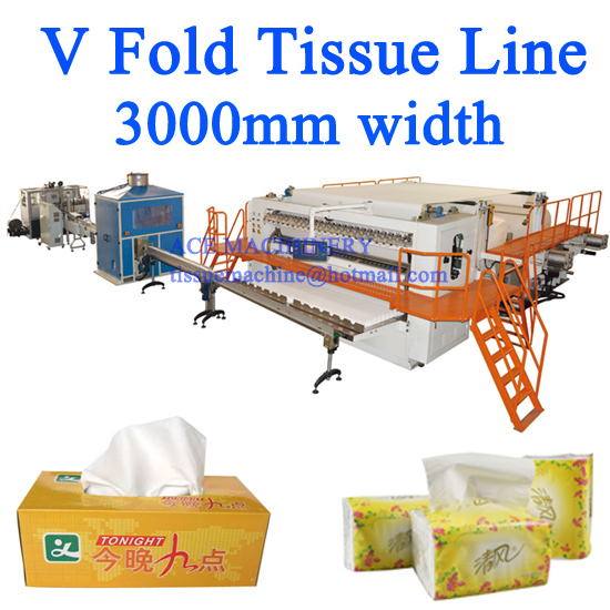 Facial Tissue Paper Machine 3000mm width / Best in China