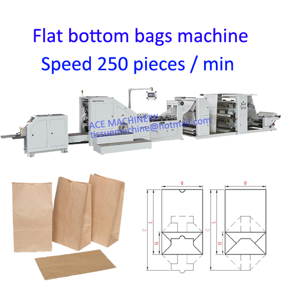 food paper bag making machine with printing
