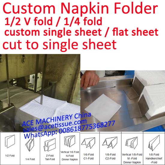 single sheet napkin machine