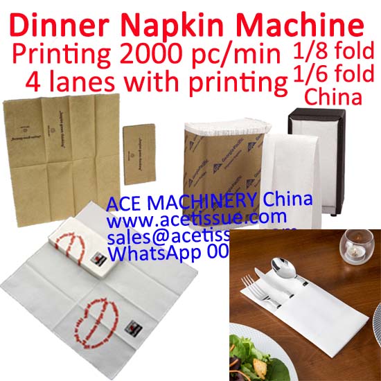 dinner napkin printing machine