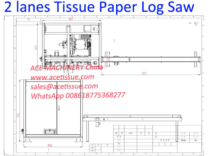tissue paper log saw