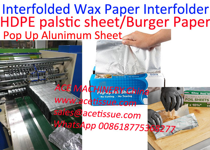 interfolded wax paper interfolding machine