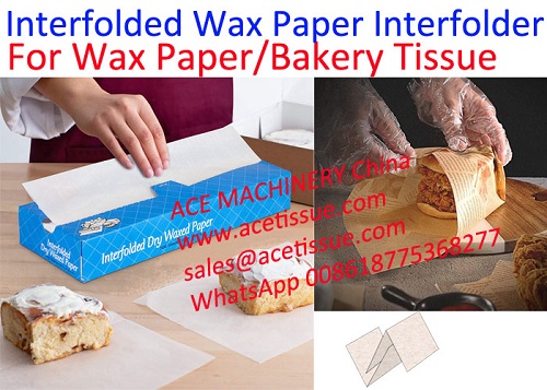 Máquina para papel encerado interplegado