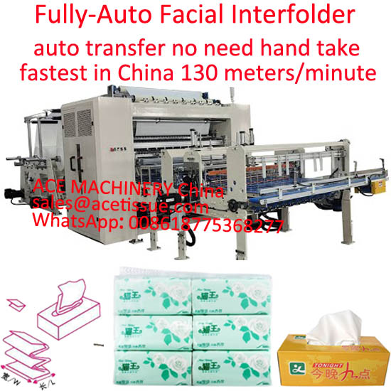 auto transfer facial tissue machine