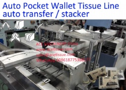 Automatic Wallet Tissue Machine Transfer to Packing