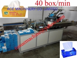 High Speed Automatic Facial Tissue Paper Box Packing Cartoning Sealing Gluing Machine