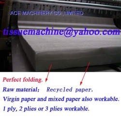 M W Four Five Folds Paper Hand Towel Tissue Interfolder Machine
