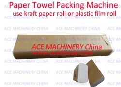 Máquina de embalaje de toallas de papel totalmente automática con papel de plástico o kraft